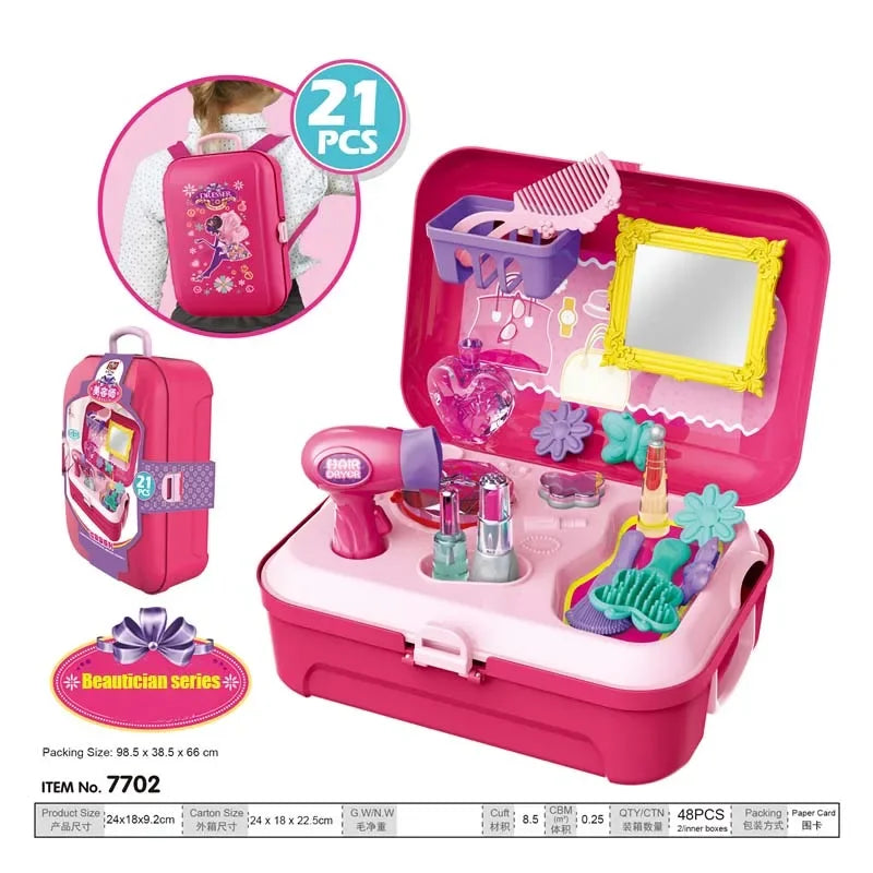 Hot Baby Miniature Plastic Kitchen Pretend Play Food Toy Set with Music and Light for Kids