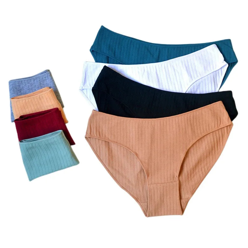 CowLost | 3pcs-set-cotton-panties-women-low-rise-underwear-breathable-female-underpants-womens-sexy-lingerie-m-xl-seamless-briefs |6