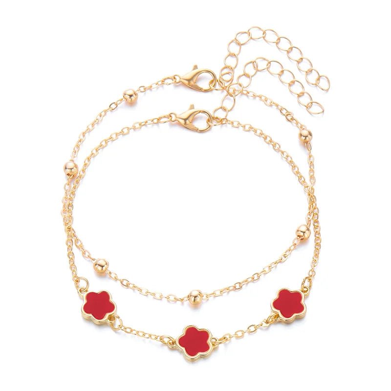 CowLost | vintage-boho-love-heart-crystal-colorful-anklet-for-women |17