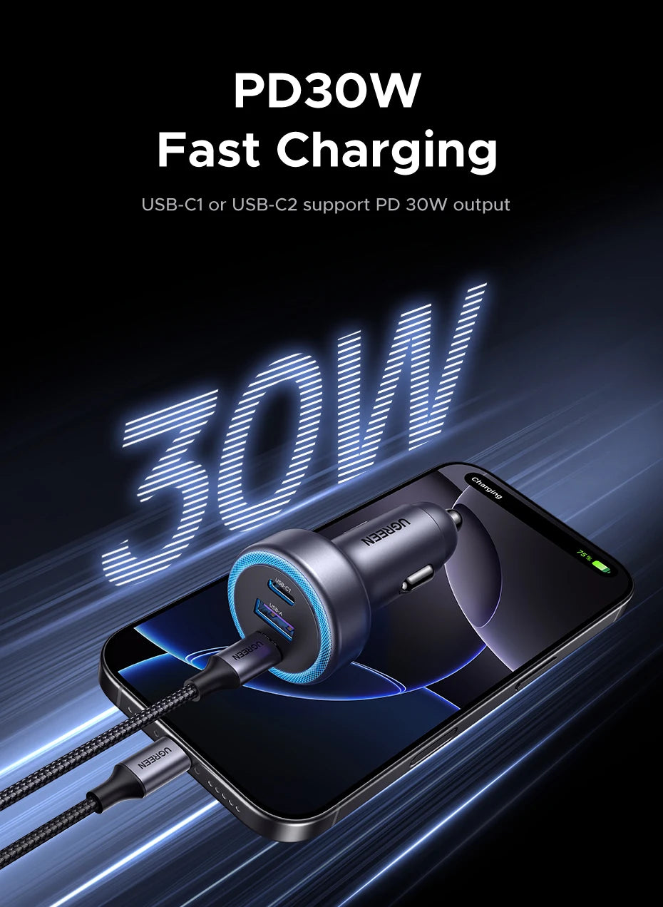 CowLost | ugreen-car-charger-pd30w-usb-c-fast-charger |9