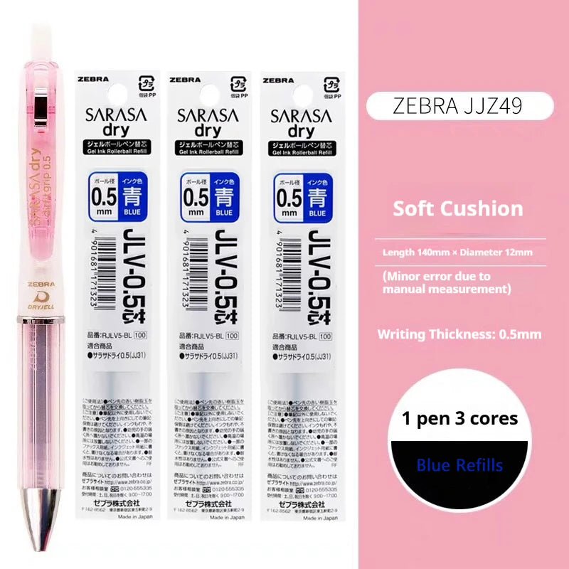 CowLost | product_id-zebra-jjz49-quick-dry-gel-pen-0-4-0-5mm-retractable-cushion-grip-transparent-design-for-exams-writing |36