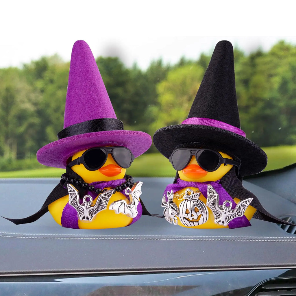 CowLost | product_id-halloween-witch-rubber-duck-car-decoration-accessories |6