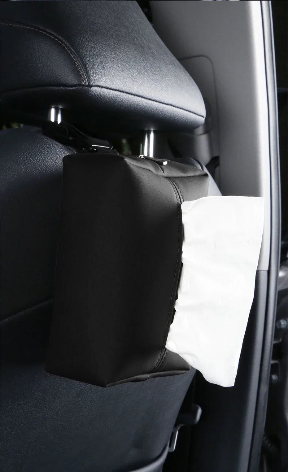 CowLost | paper-towel-holders-product_id-nappa-leather-car-tissue-box-holder-for-sun-visor-seat-back-and-armrest-organizer |19