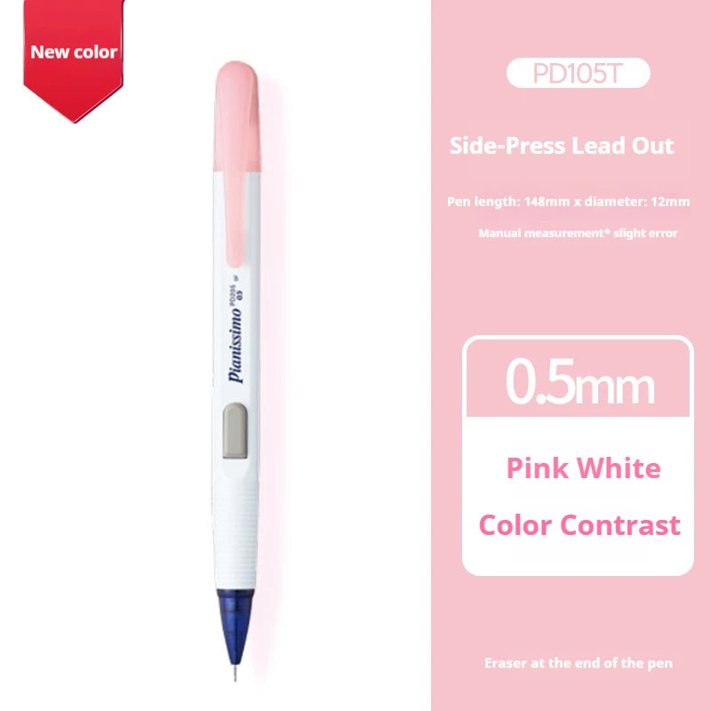 CowLost | product_id-pentel-pd105t-0-5mm-mechanical-pencil-break-resistant-lead-color-blocked-transparent-side-smooth-writing |31