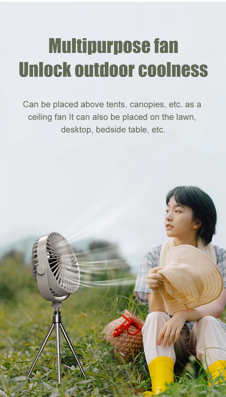 CowLost | product_id-usb-rechargeable-tripod-desk-fan-with-air-cooling-blower-and-night-light-for-camping-and-ceiling-use |9