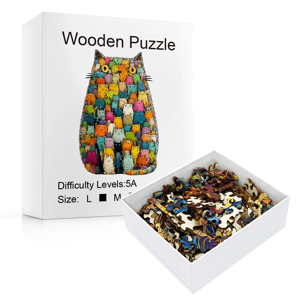 CowLost | product_id-colorful-cat-wooden-jigsaw-puzzle-large-unique-shape-difficulty-5 |2