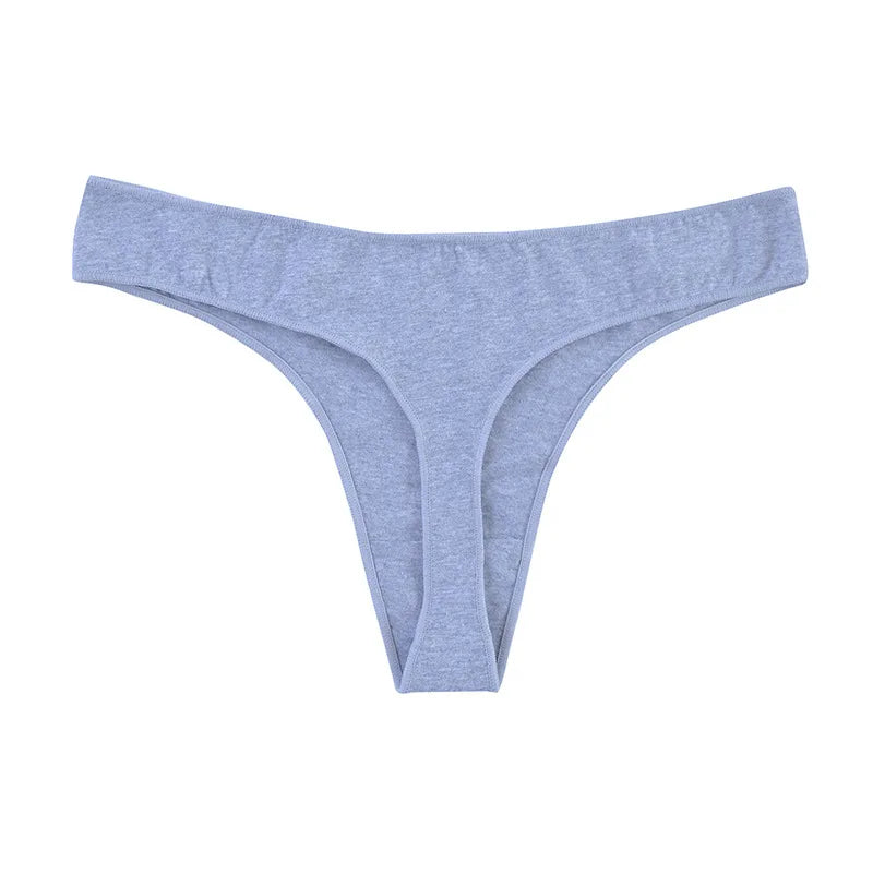 CowLost | product_id-4-pack-women-s-cotton-low-waist-breathable-solid-color-g-string-thongs-m-xl |14