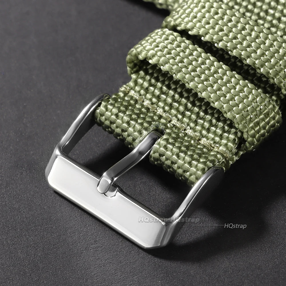 Woven Nylon Quick Release Watch Strap 18-24mm for Seiko Huawei Canvas Fabric Band