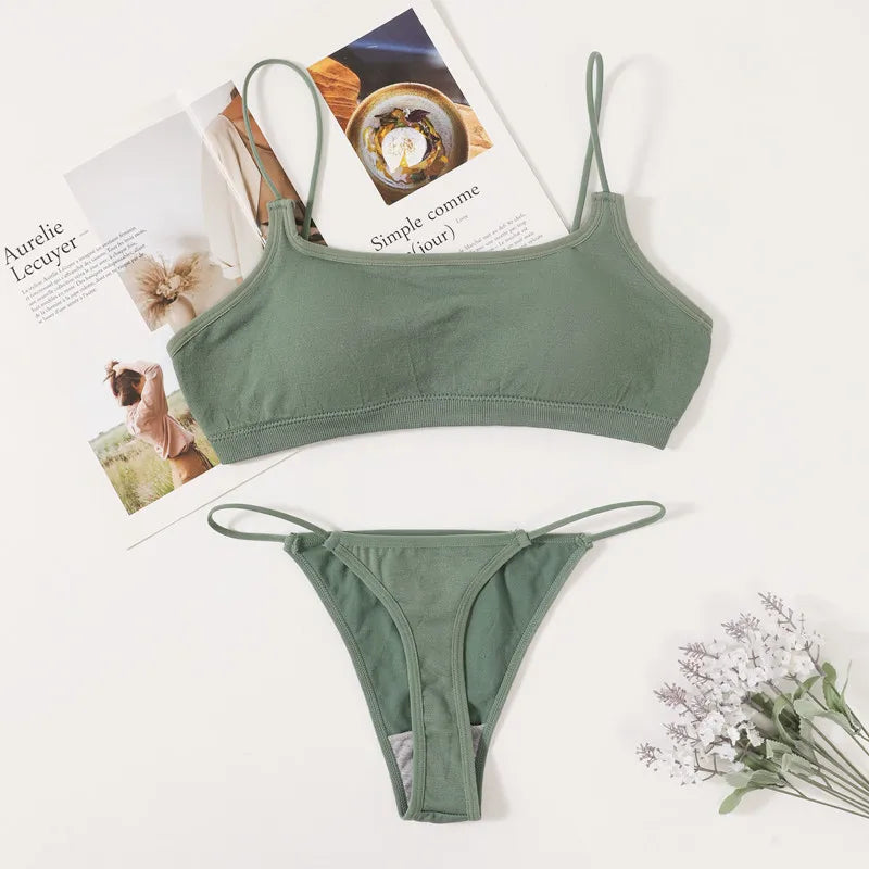 CowLost | product_id-seamless-wireless-sports-bra-brazilian-thong-set-for-women |8