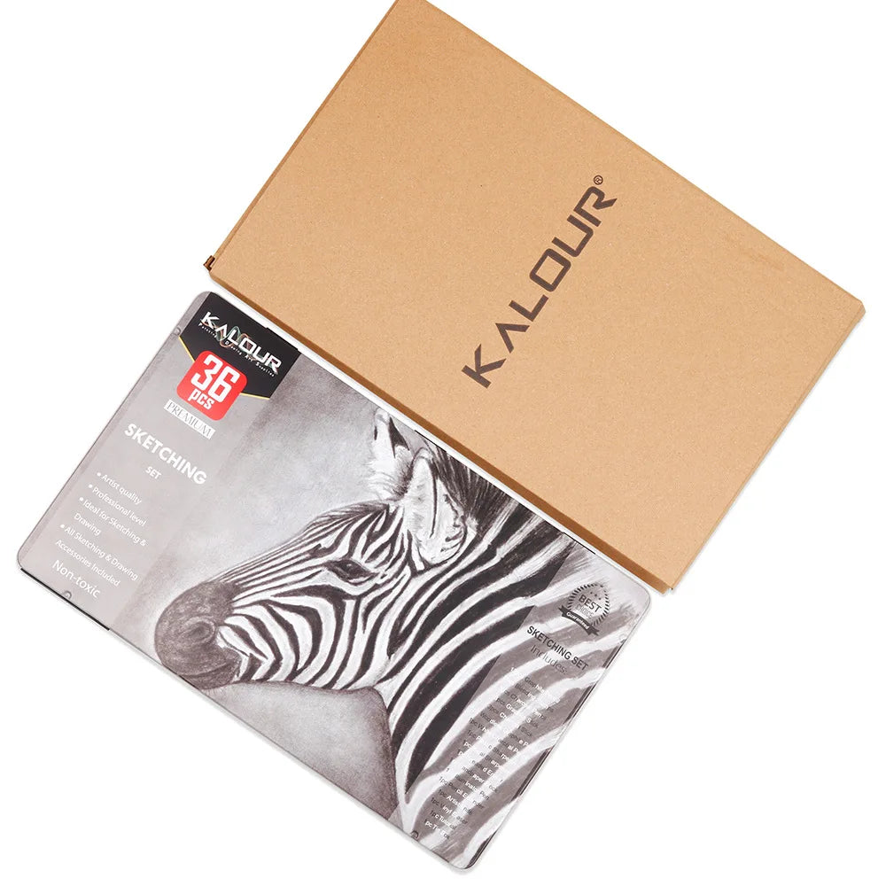 CowLost | product_id-kalour-22-25-36-39-piece-sketch-pencil-set-for-shading-portrait-drawing-smooth-graphite-pencils-for-students-professionals |18