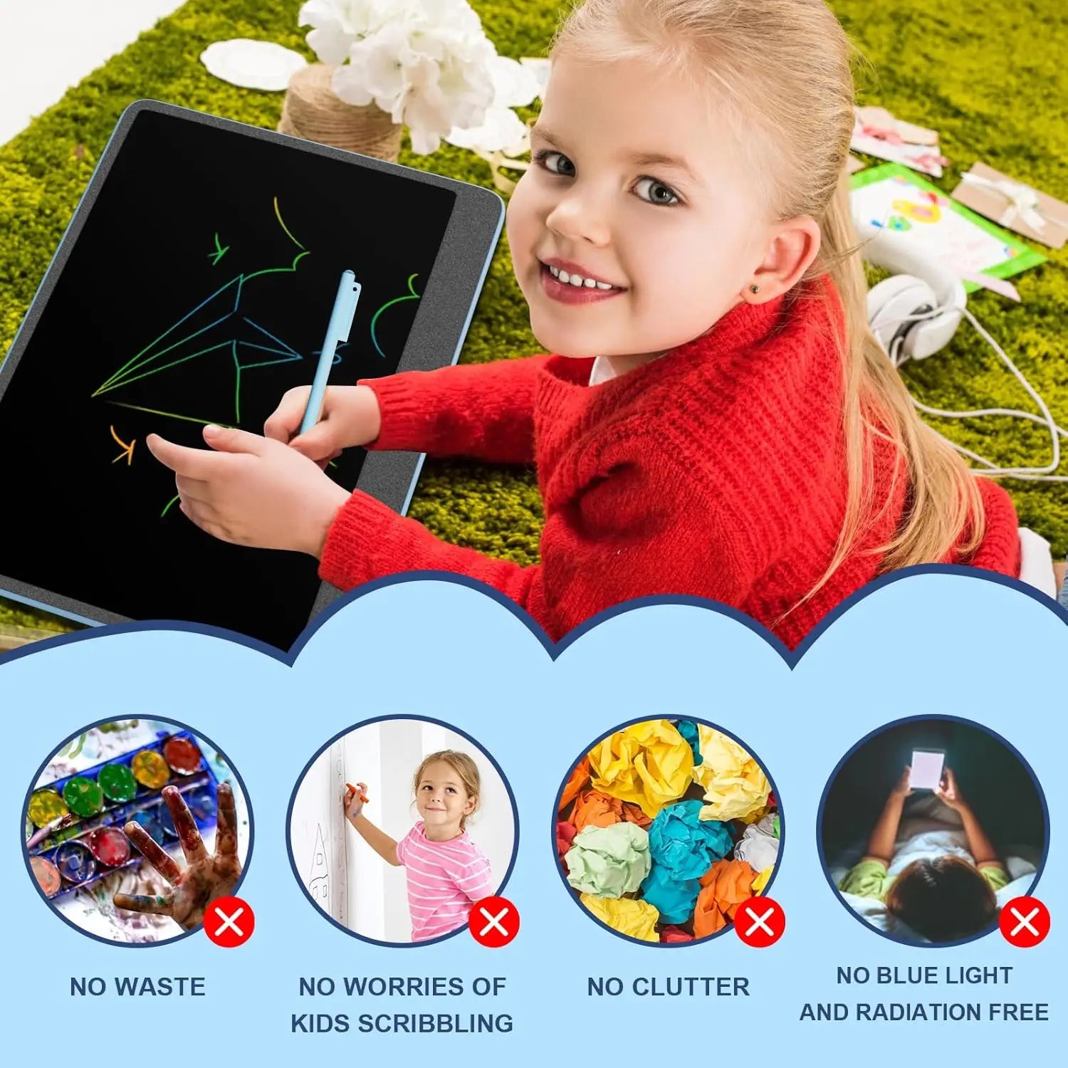CowLost | pet-supplies-lcd-writing-and-drawing-tablet-educational-doodle-board |2