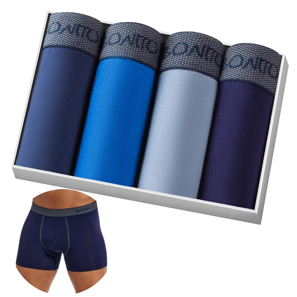 CowLost | activewear-pants-4pcs-mens-cotton-boxer-underpants |32
