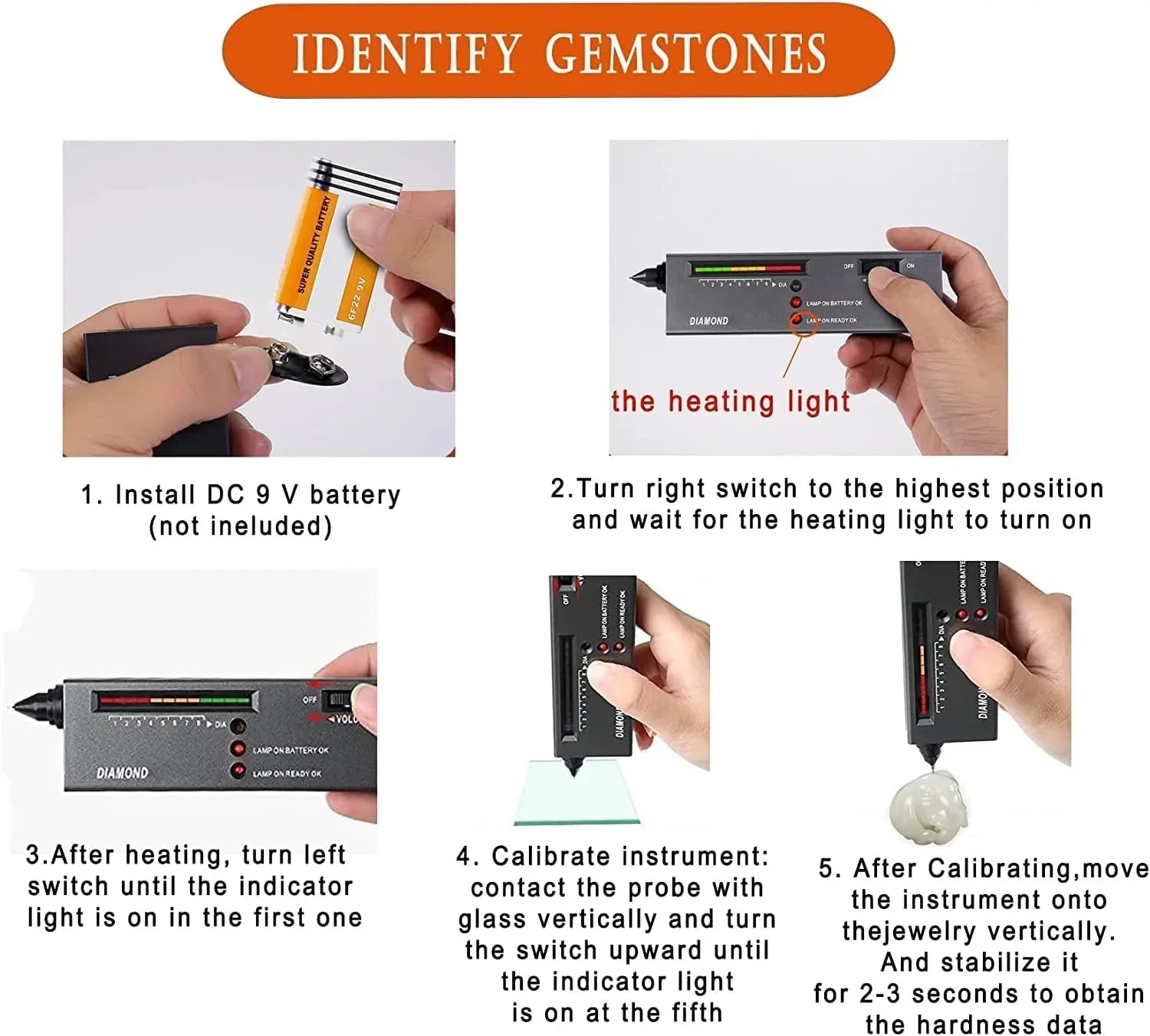 CowLost | homefish-diamond-tester-high-accuracy-diamond-tester-pen-jewelry-diamond-tester-professional-diamond-selector-diamond-tester-kit-1 |5