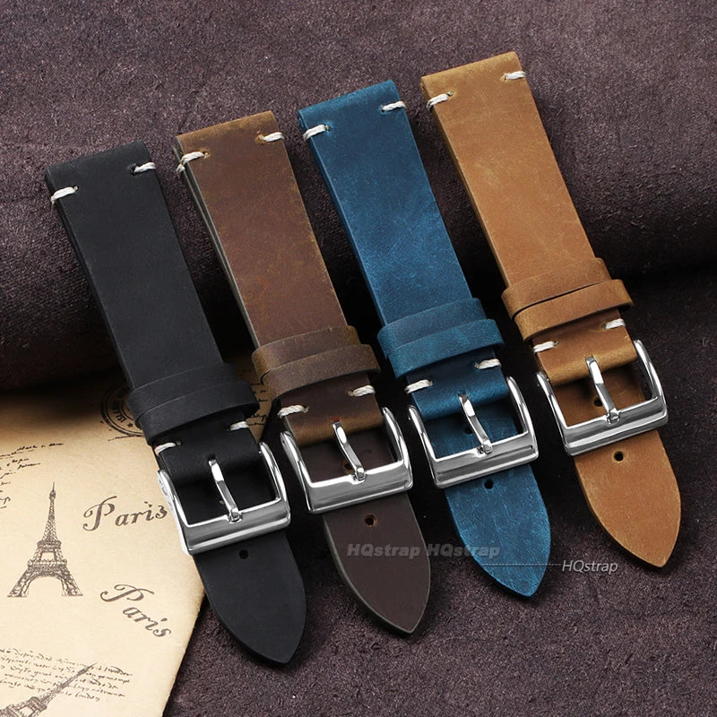 CowLost | product_id-genuine-calfskin-leather-watchband-18-24mm-brown-universal-sport-smartwatch-strap-replacement |7