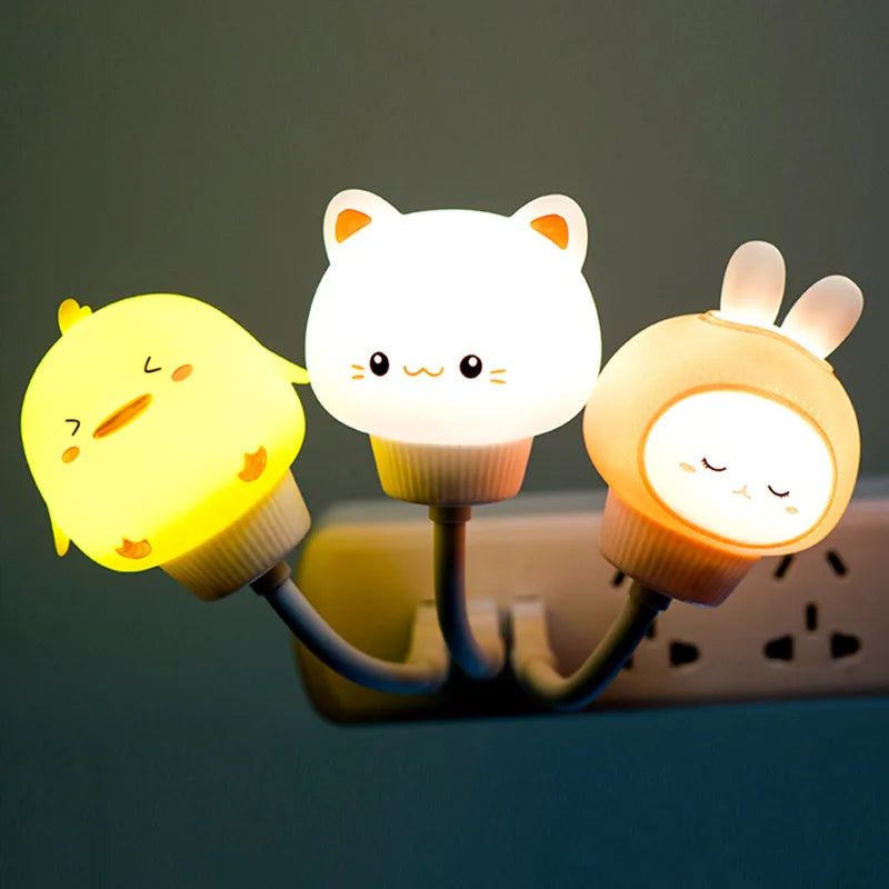 CowLost | product_id-usb-led-cartoon-night-light-bear-chick-kitten-with-remote-for-kids-bedside-lamp |5
