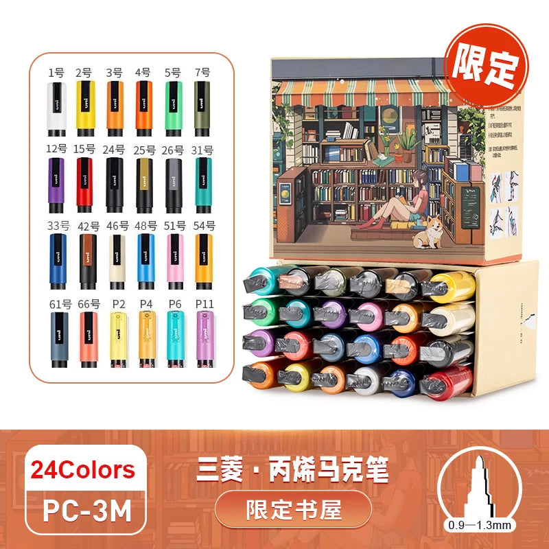 CowLost | product_id-uni-posca-limited-graffiti-marker-pen-set-8-assorted-colors-water-based-acrylic-0-7-2-5mm |24