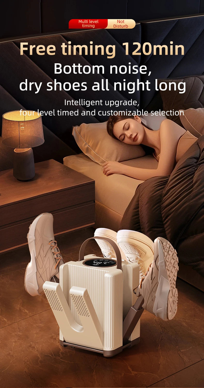 CowLost | product_id-homefish-six-arm-foldable-electric-shoe-and-boot-dryer-with-timer-200w-portable-shoe-warmer |22