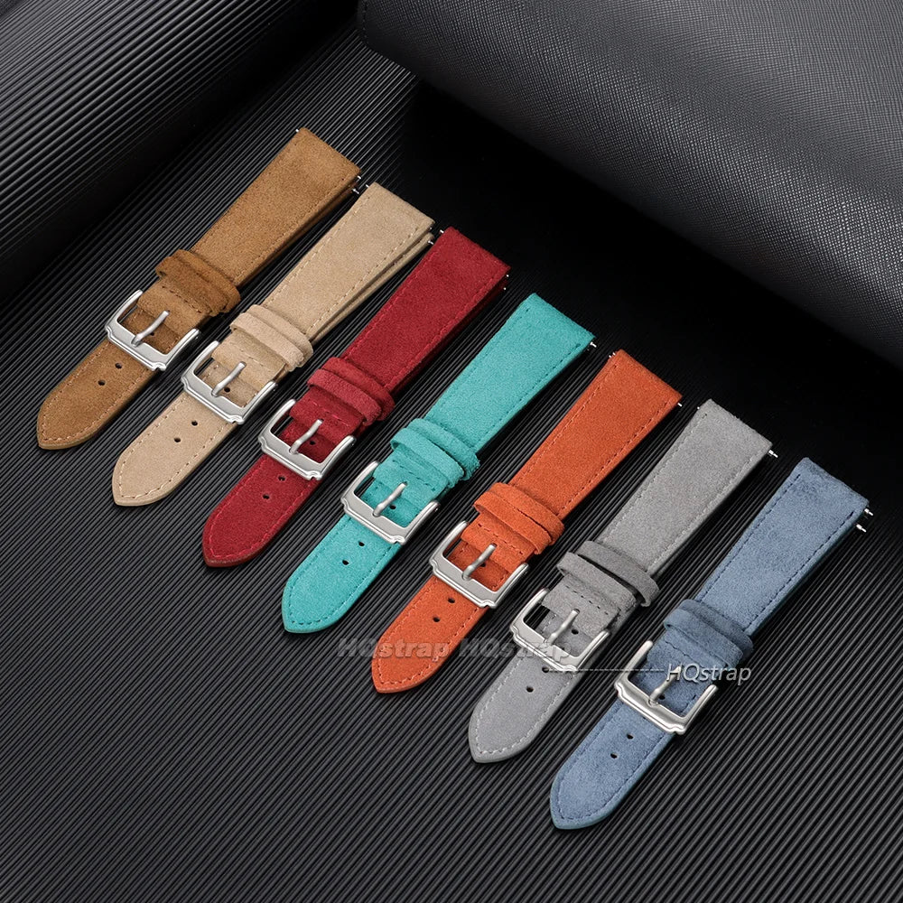 CowLost | bracelets-product_id-vintage-suede-leather-watch-strap-18-22mm-for-seiko-quick-release-pin-buckle-bracelet |9