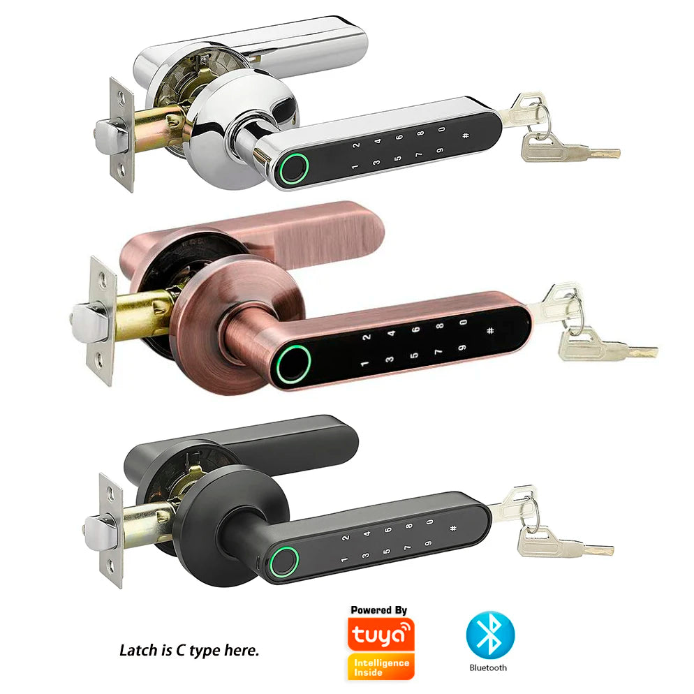 CowLost | locks-keys-product_id-vseumet-bluetooth-tuya-smart-fingerprint-electronic-handle-lock-for-wooden-door |1