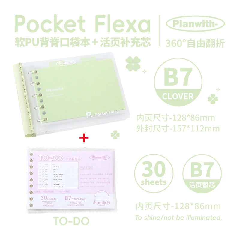CowLost | product_id-planwith-b7-softcover-loose-leaf-notebook-refillable-pocket-binder-for-homework-journal-and-mistake-correction |38