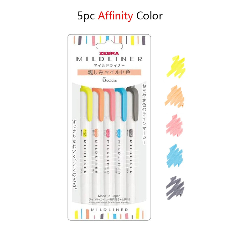 CowLost | product_id-zebra-mildliner-highlighters-5-40-colors-dual-tip-markers-for-art-and-drawing |12