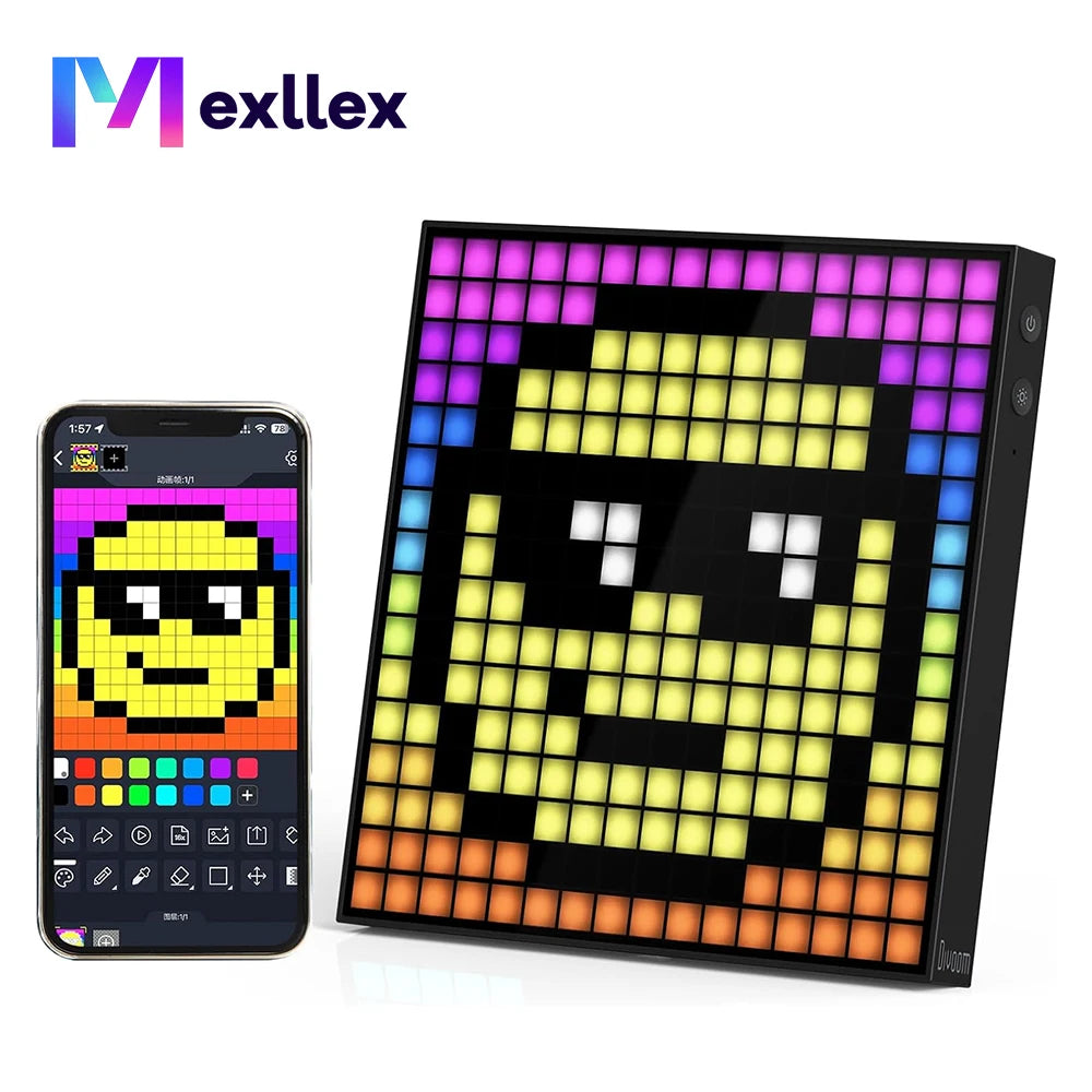 32x32 RGB USB LED Matrix Display Panel with APP Control for Text and Graphics