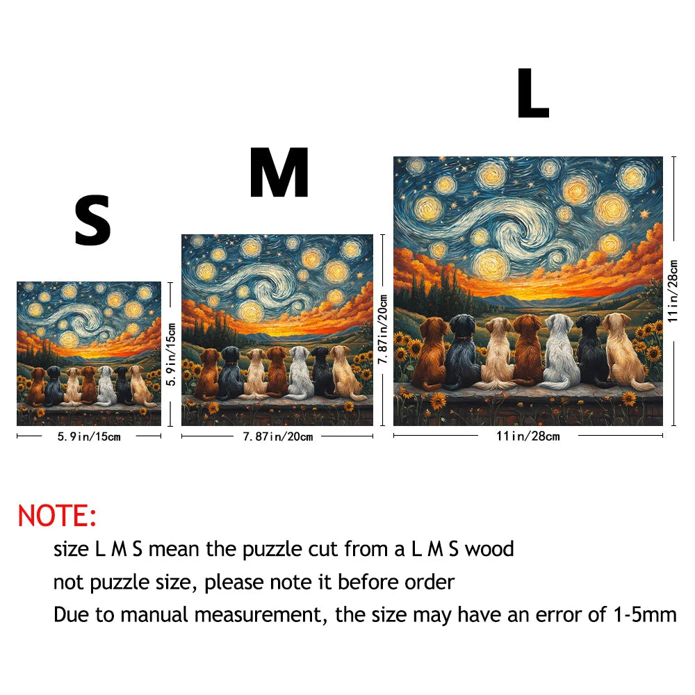CowLost | product_id-wooden-star-sky-animal-jigsaw-puzzle-for-adults-christmas-gift |3