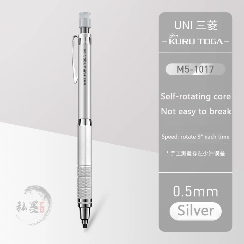 CowLost | product_id-uni-kuru-toga-m5-1017-1012-0-5mm-automatic-rotating-mechanical-pencil-with-metal-grip-genuine-japan |12