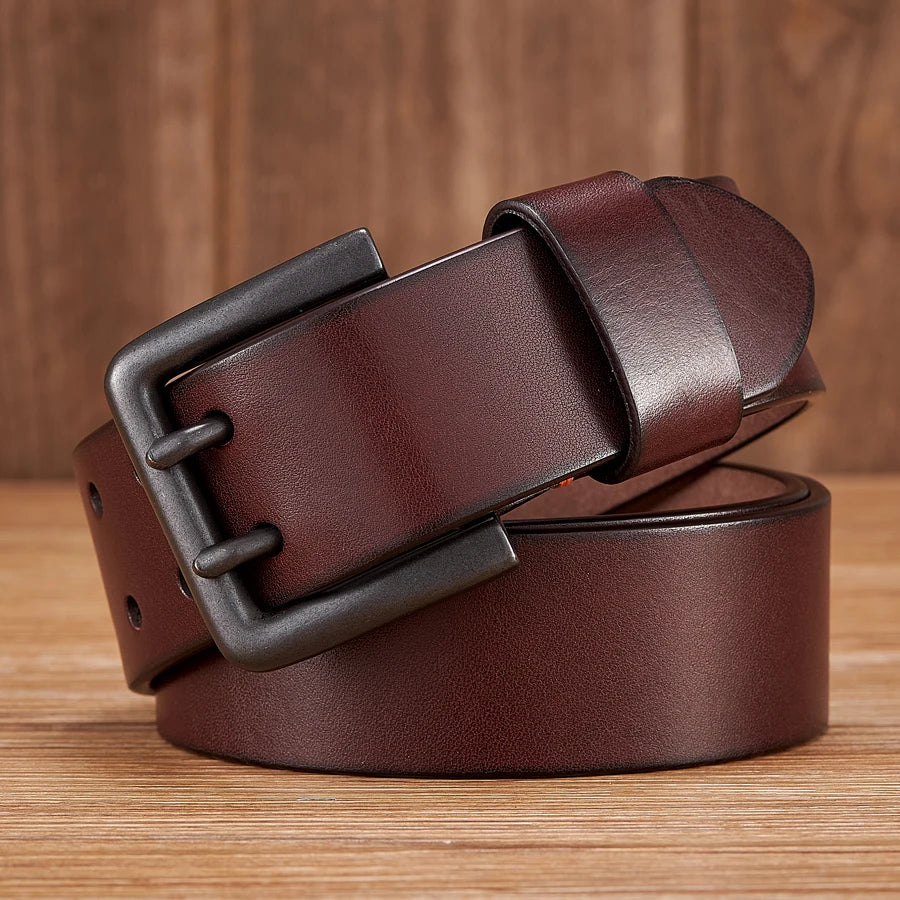 CowLost | 4-3cm-thick-high-quality-cowskin-genuine-leather-belt-for-men |3