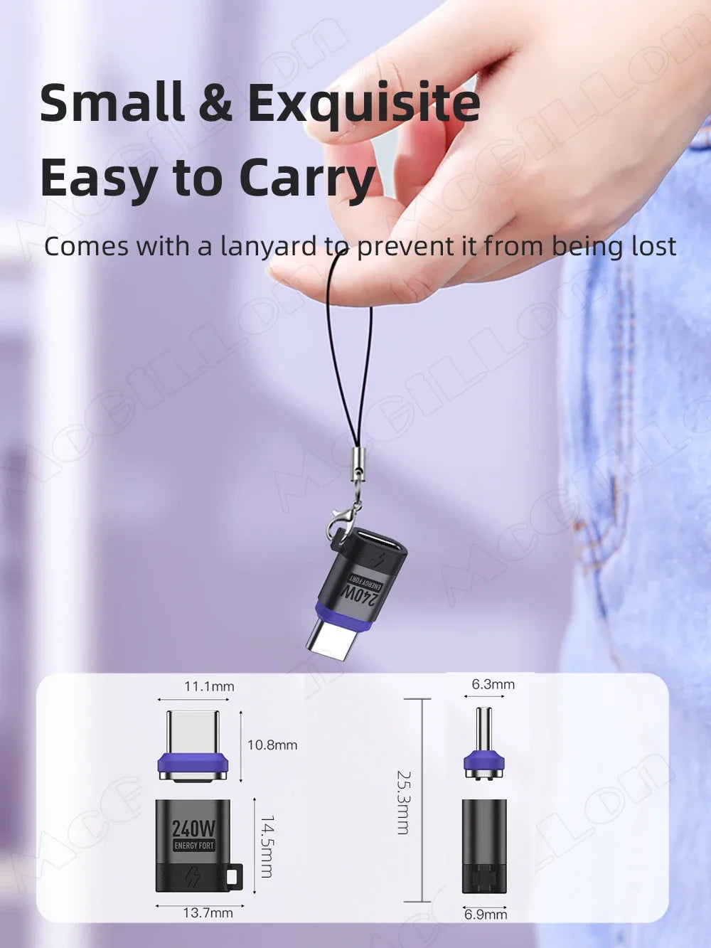 CowLost | product_id-16pin-usb-c-to-usb-c-magnetic-adapter-pd-240w-fast-charging-data-converter-for-iphone-16-15-macbook-samsung-xiaomi |15