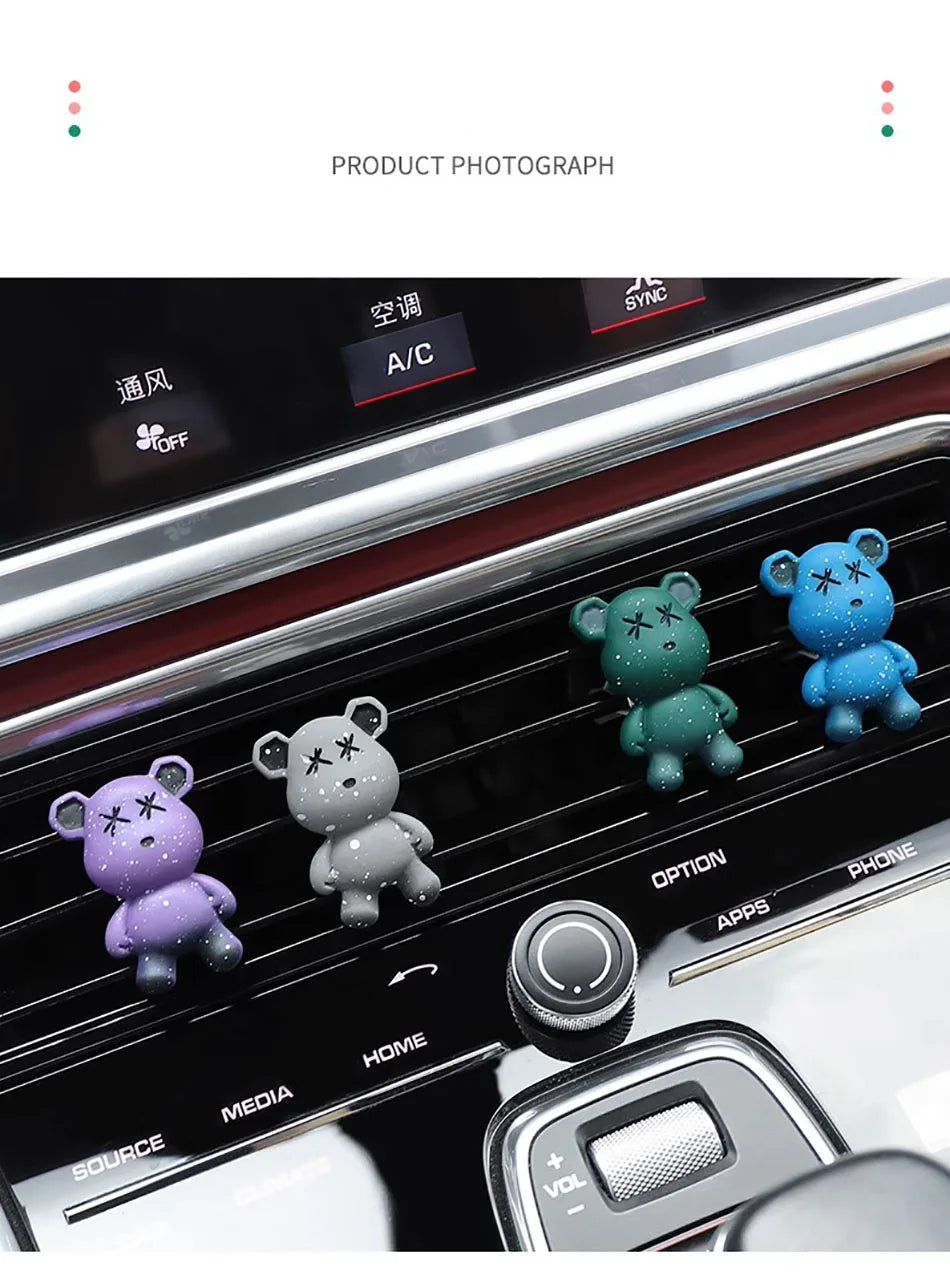 CowLost | product_id-bear-car-air-freshener-vent-clip-ocean-scent-aromatherapy-decoration |14