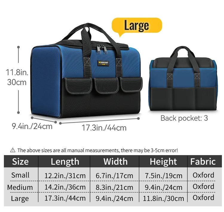 CowLost | product_id-heavy-duty-wide-mouth-tool-bag-with-pockets-organizer-for-tool-storage-and-transport |15