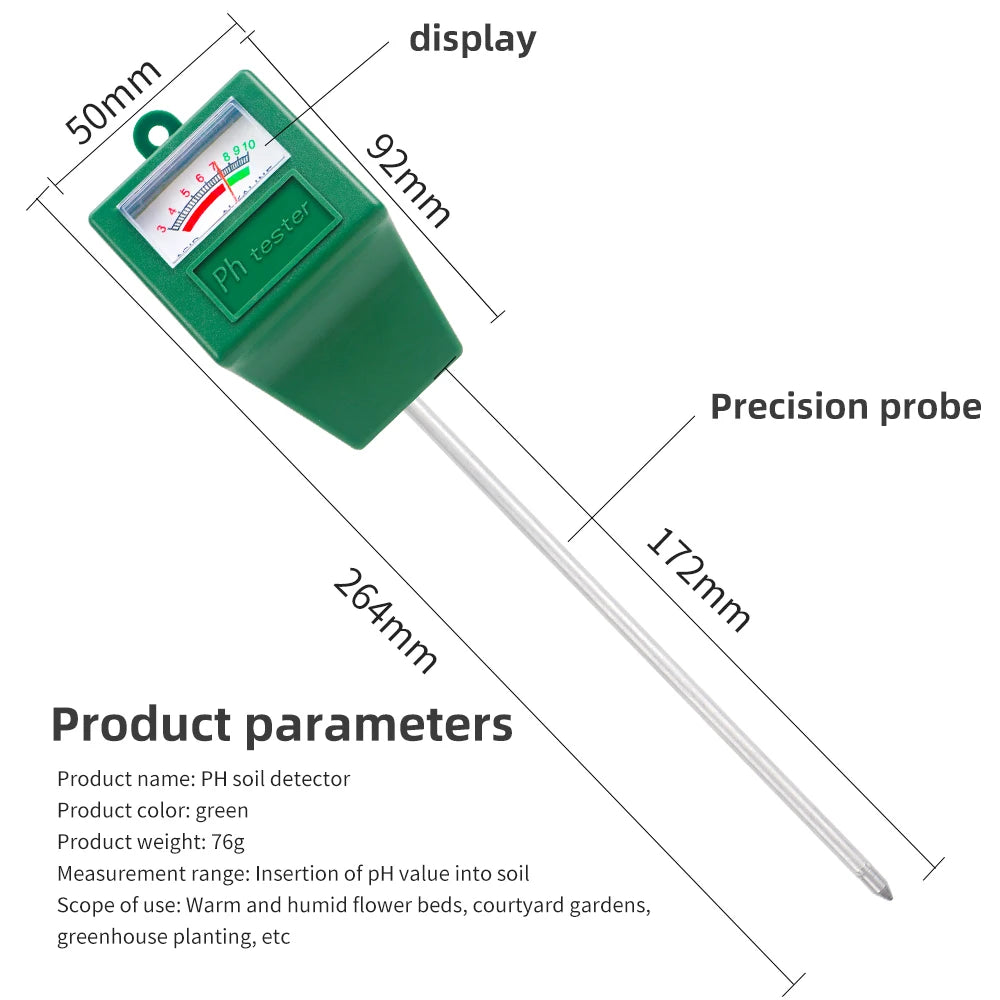 Digital Soil PH Meter Tester with Probe for Garden Plant Soil Acidity Test