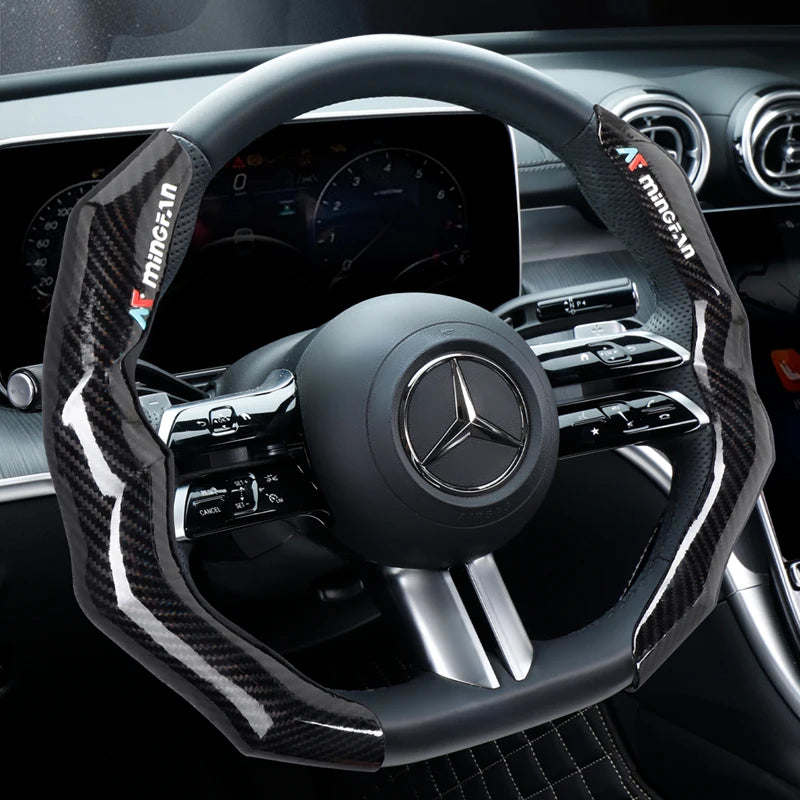 CowLost | luxury-carbon-fiber-steering-wheel-cover |17