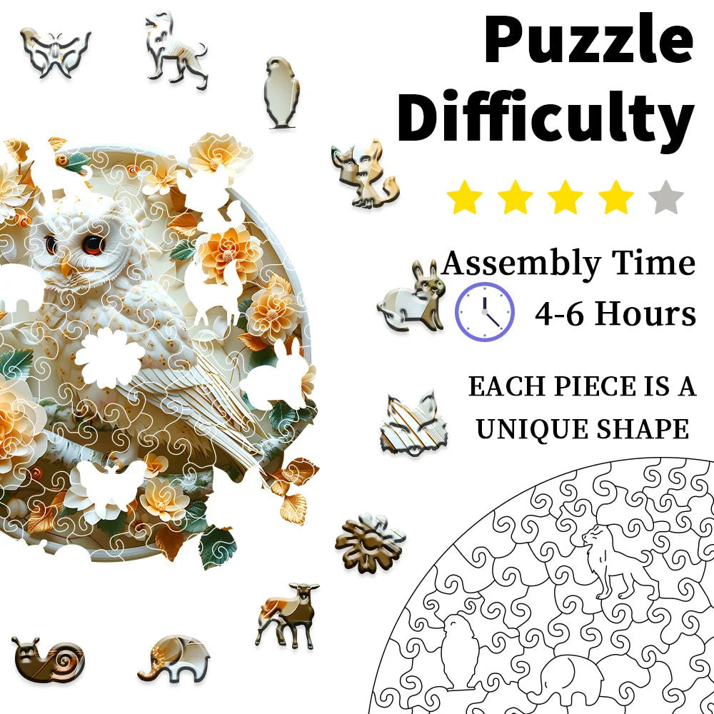 CowLost | product_id-wise-owl-wooden-jigsaw-puzzle-advanced-challenge-for-adults-family-gifts |2