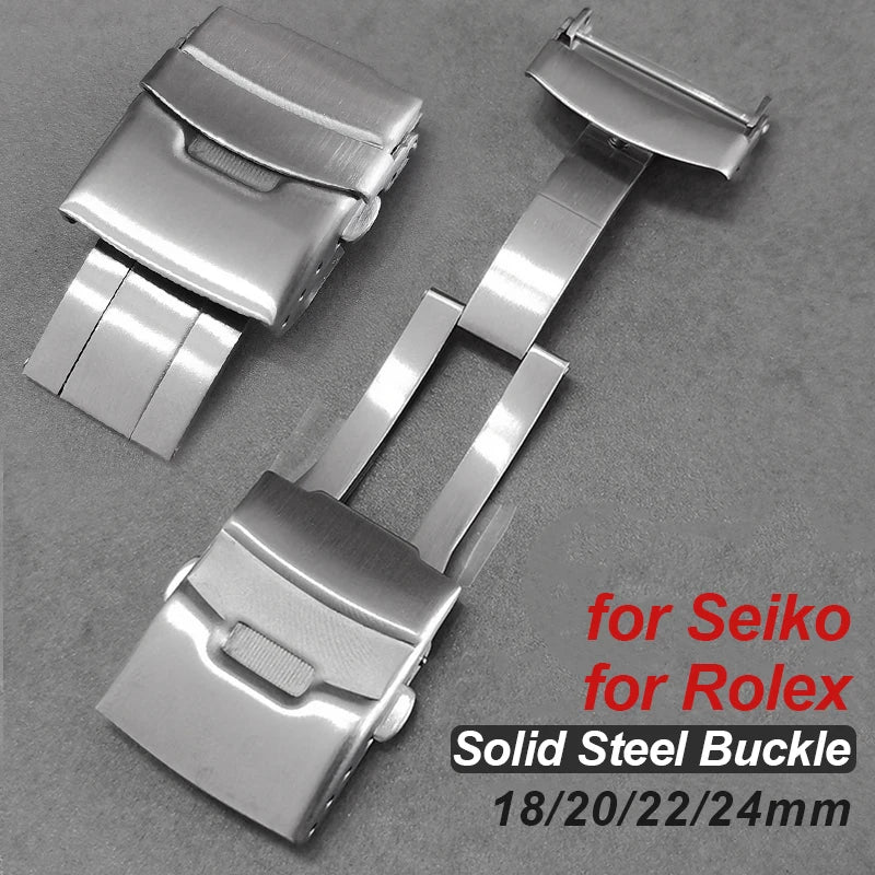 CowLost | bracelets-product_id-304l-stainless-steel-solid-double-press-folding-clasp-for-rolex-seiko-metal-bracelets |1