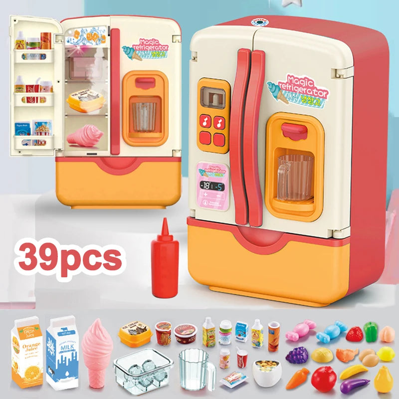 CowLost | fencing-barriers-kids-mini-electric-double-door-play-refrigerator-toy |10