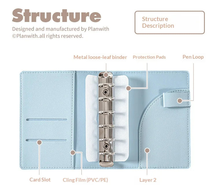 CowLost | product_id-planwith-a7-cafefe-refillable-loose-leaf-pocket-planner-for-goal-setting-task-management |12