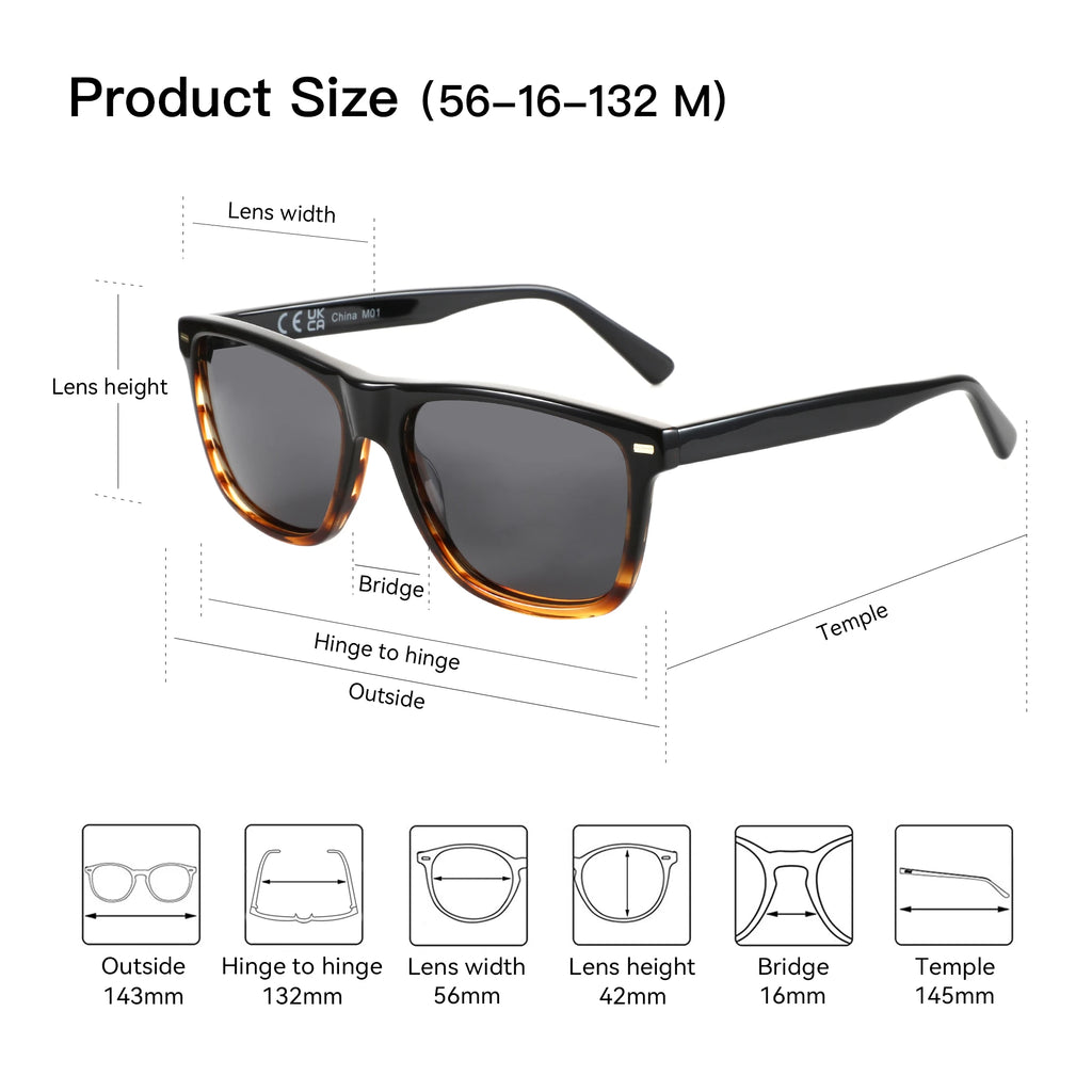 CowLost | zenottic-fashion-square-polarized-sunglasses-uv400-protection |4
