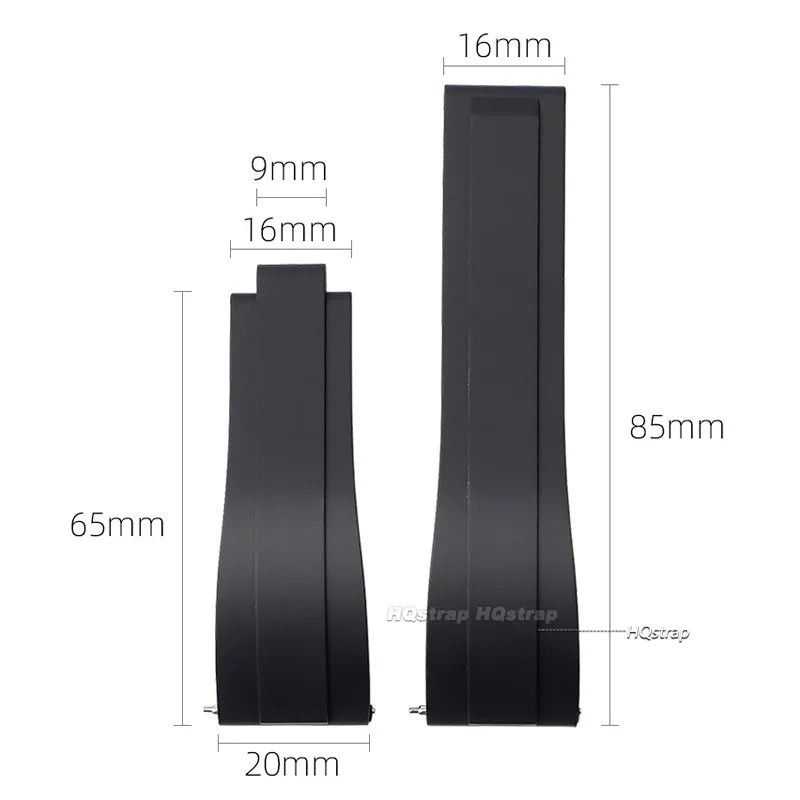 CowLost | bracelets-product_id-20mm-black-silicone-watchband-for-rolex-daytona-submariner-gmt-oyster-tpu-rubber-strap |7