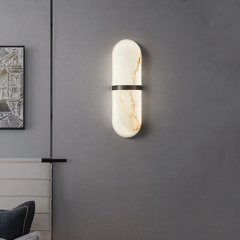 CowLost | product_id-semicylinder-12w-led-marble-effect-wall-sconce-for-living-dining-bathroom-hallway |4