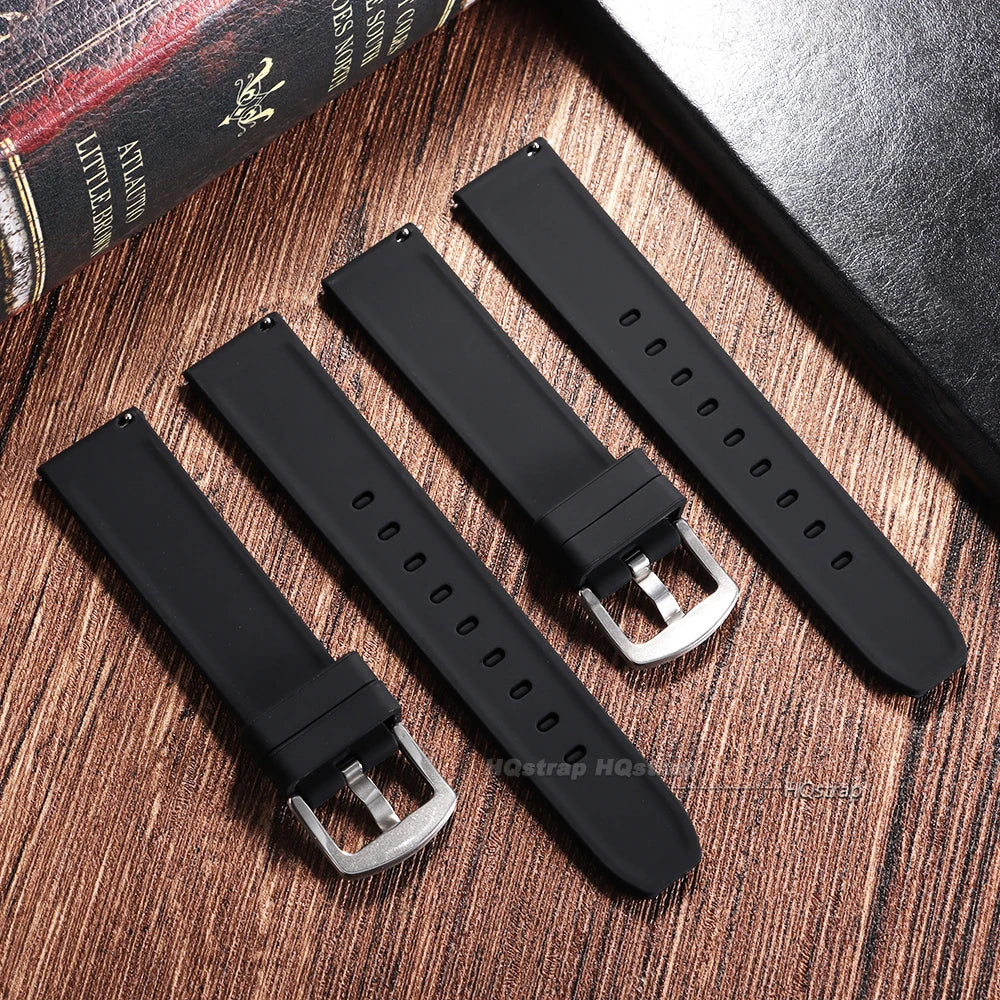 Extended Length Silicone Watchbands 22mm for Samsung Galaxy Watch & Seiko Men Sport