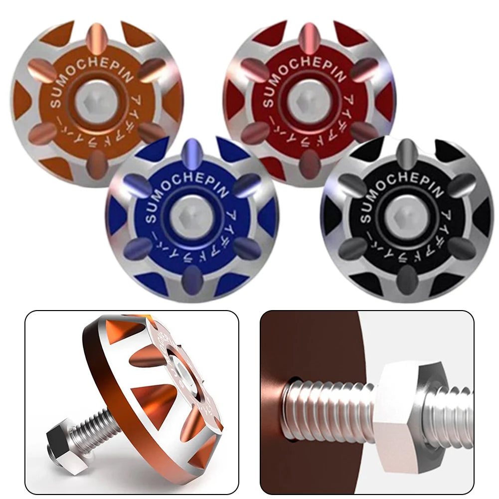 CowLost | product_id-2pcs-6mm-aluminum-alloy-license-plate-screws-bolts-orange-red-blue-black |7