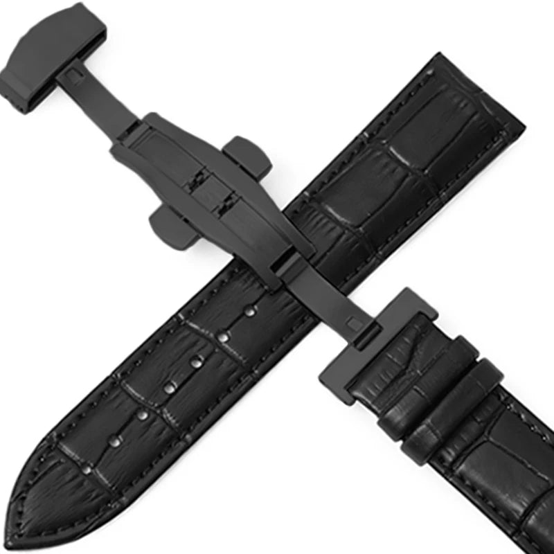 CowLost | product_id-genuine-cowhide-leather-waterproof-watchband-slub-pattern-16-24mm-universal-strap |15