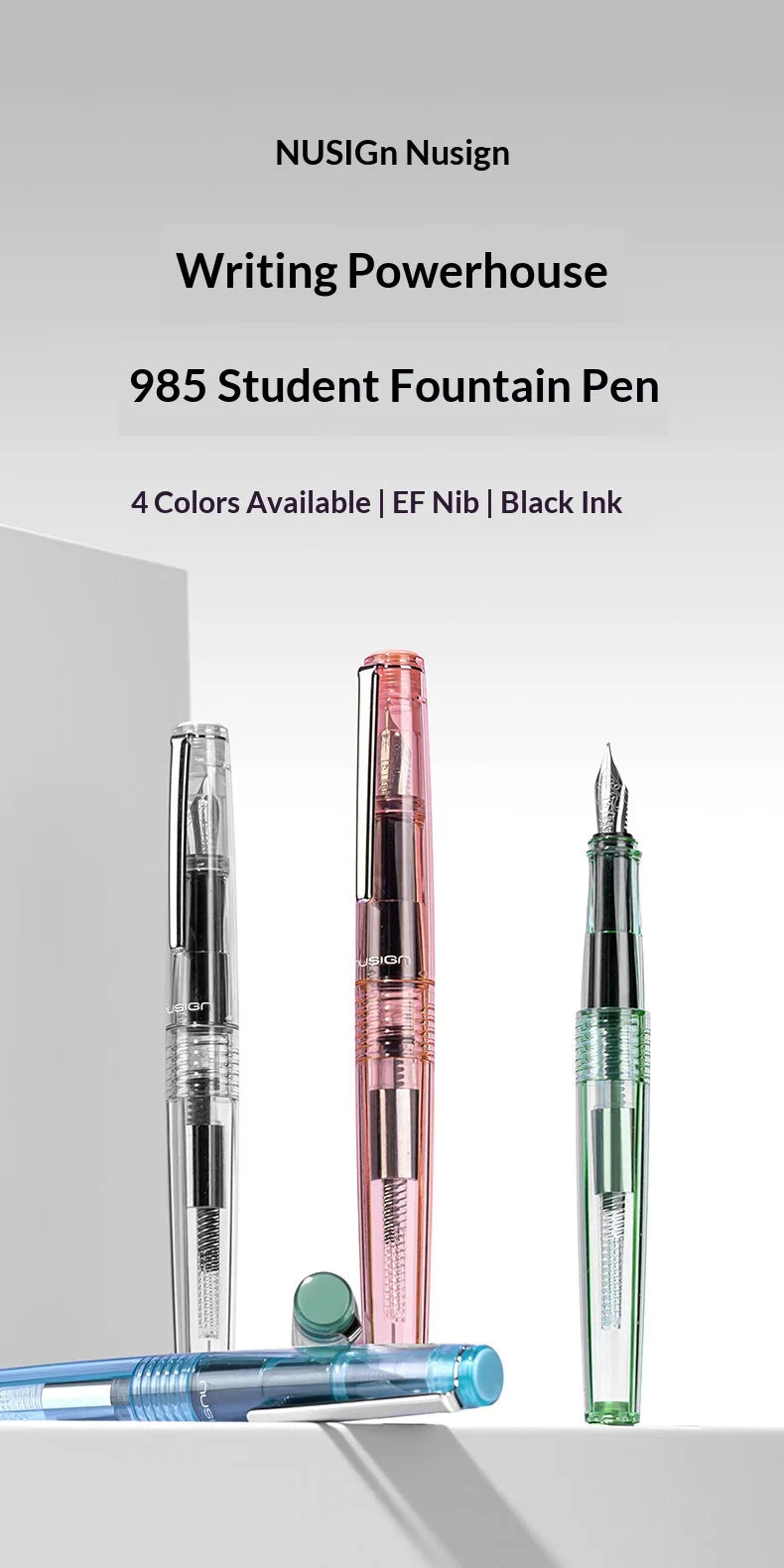 CowLost | product_id-nusign-985-professional-fountain-pen-ef-nib-dual-ink-refill-for-calligraphy-daily-writing |7