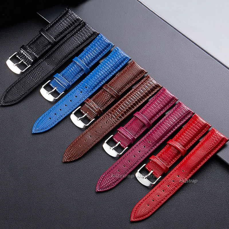 Leather Watch Band Crocodile Texture 12-22mm Wristband Accessories