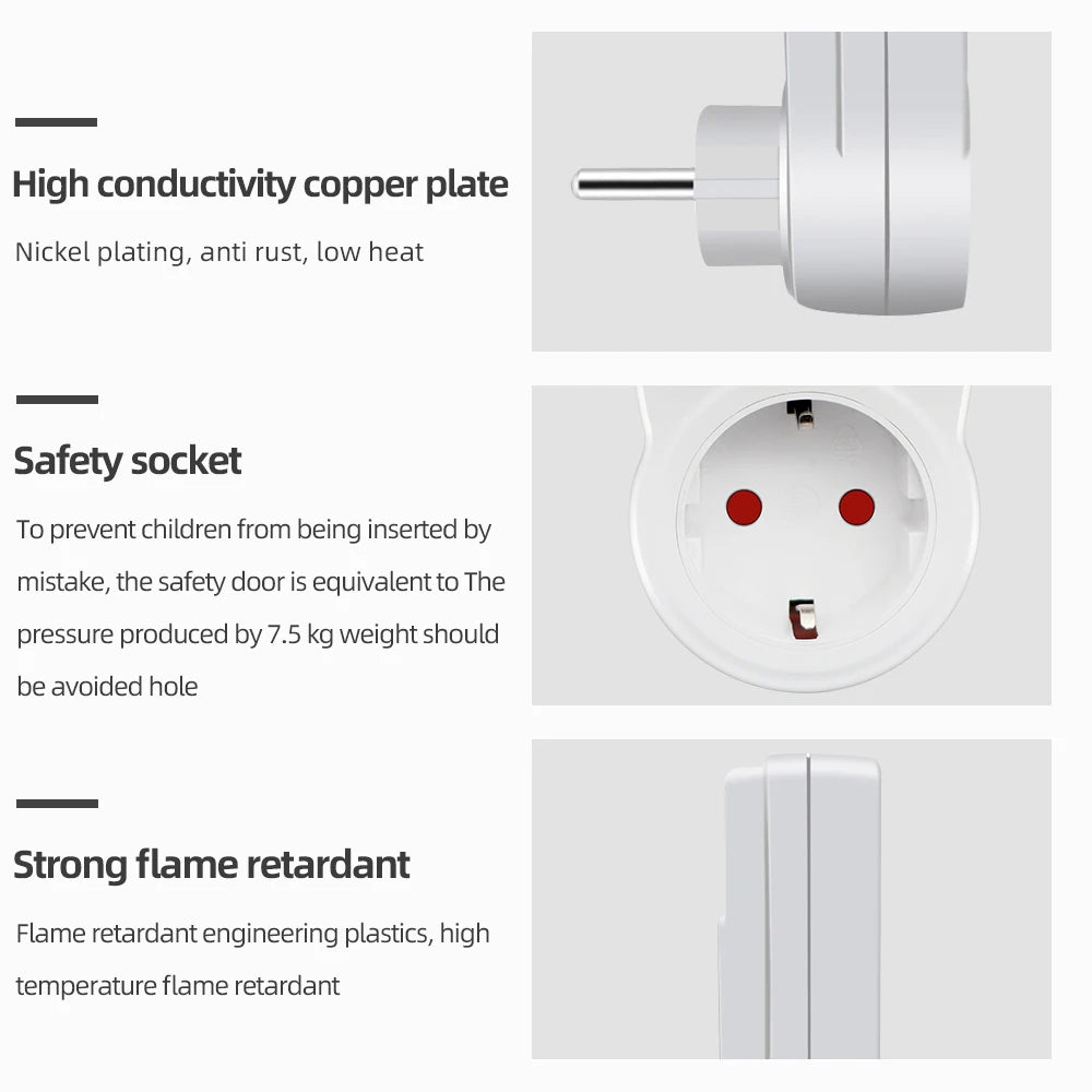LCD Digital Thermostat Timer Socket EU/US/FR/UK/AU Temperature Controller with Timer Switch