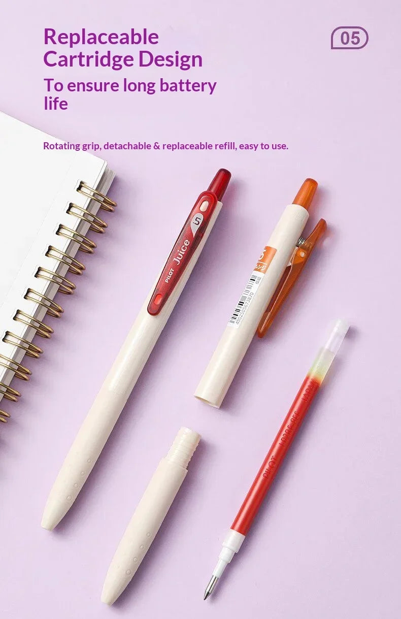 CowLost | product_id-pilot-juice-0-5mm-fine-gel-pens-soft-pastel-vintage-classics-clear-barrel-for-writing-illustration |15