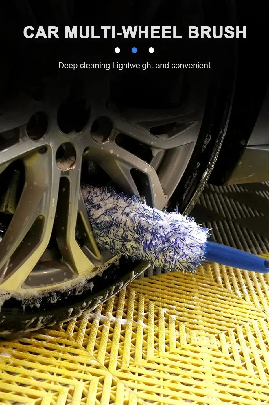 CowLost | car-valeting-detailing-product_id-portable-car-wheel-tire-rim-cleaning-brush-plush-hub-dust-removal-tool |7