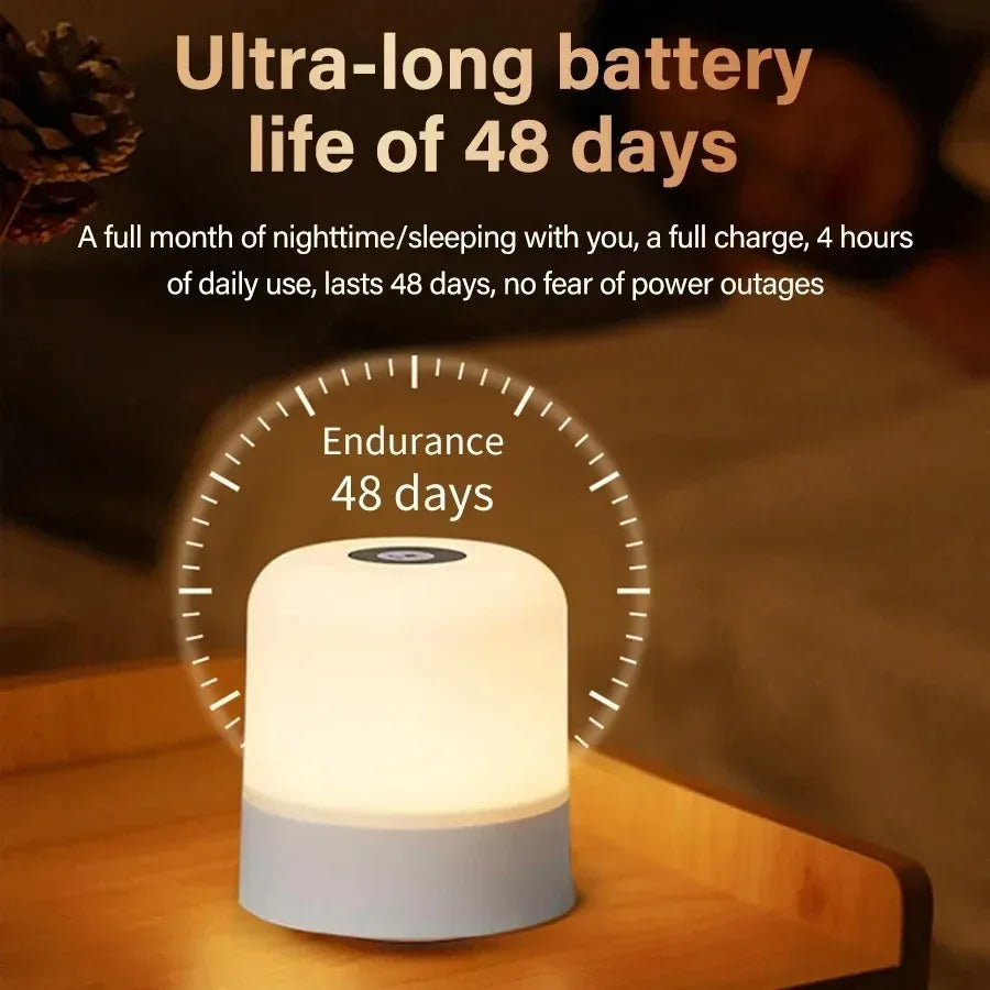 CowLost | ggbingo-touch-night-light-rechargeable-remote-control-night-light-rgb-dimmable-table-lamp-ambient-light-for-bedroom-living-room |5